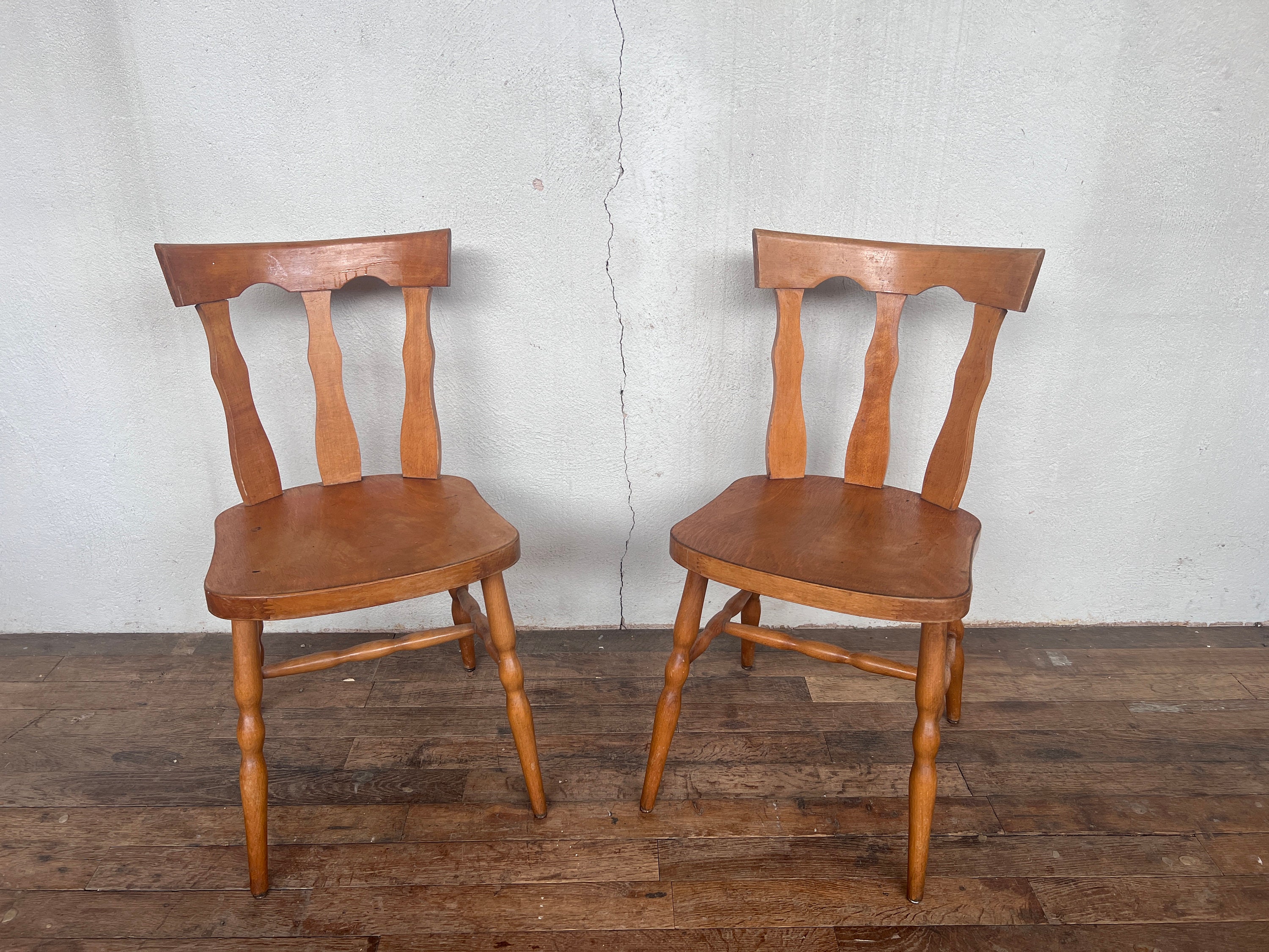 Paire De Chaise Bistrot