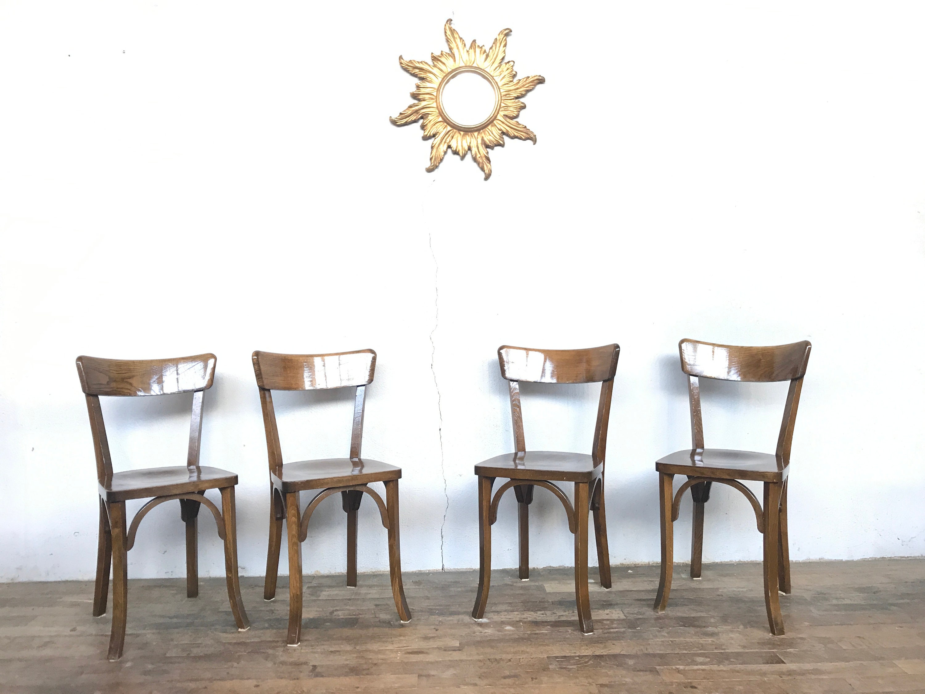 Chaises Bistrot Brasserie Haute Qualité Baumann Thonet Scandinave Vintage 1950 1960S French Bistro C