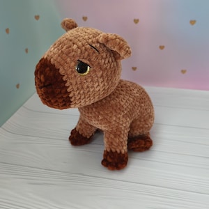 Handmade Crochet Capybara Plush – Soft Toy