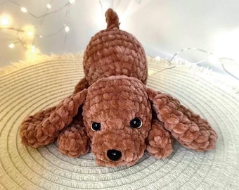 Mini Crochet Cocker Spaniel Keychain: Handmade Plush Puppy Gift