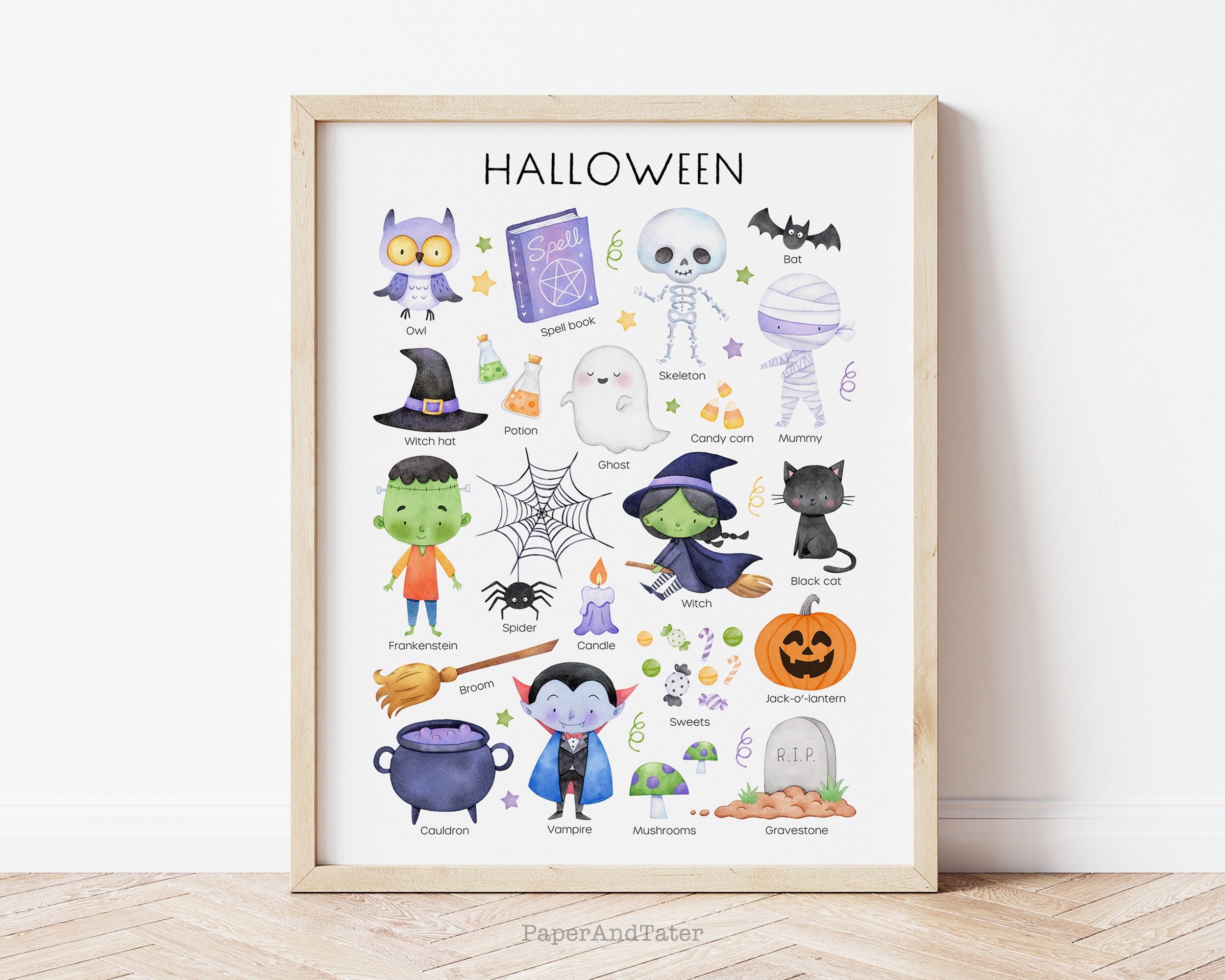 Halloween Vocabulary by Encouraging Englishh