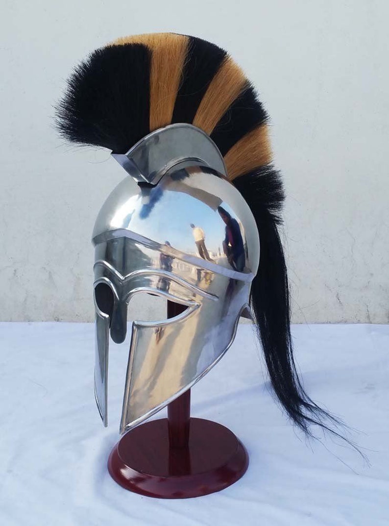Antique Greek Spartan Helmet Roman Battle Warrior Helmet 18g | Etsy