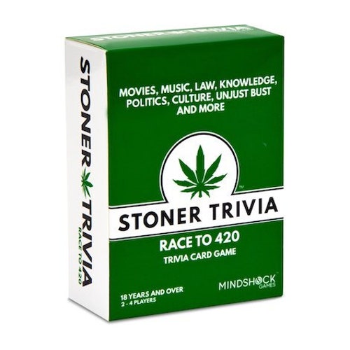 Marijuana Party Game Stoner Trivia Stoner Gift. Etsy