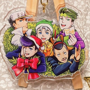 Diamond Is Unbreakable Christmas Acrylic Charm Keychain Lanyard