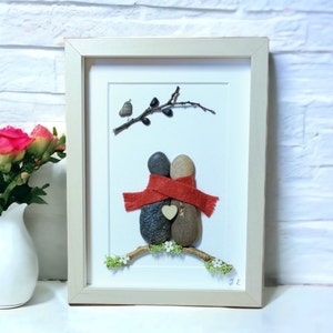 Personalised Friends Pebble Art Anniversary Gift Pebble Couple Picture Valentine Gift Daughter & Mother Pebble Friend Gift Sisters Gift