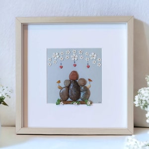 Pebble Art Mother, Mothers Gift, Personalised Mothers Day Gift, Mum Birthday Gift, Unique Gift For Mom, Mum Gift, Mothers Day Pebble Art