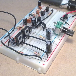 Six Transistor AM Radio Kit Of Parts Using Solderless Breadboard To Make MW Receiver with Fully Detailed Online Instructions, Etsy Listing: Wiring Detail.