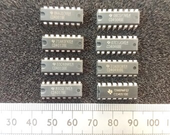 4000 Series CMOS Logic IC Dil Chips By Texas Instruments