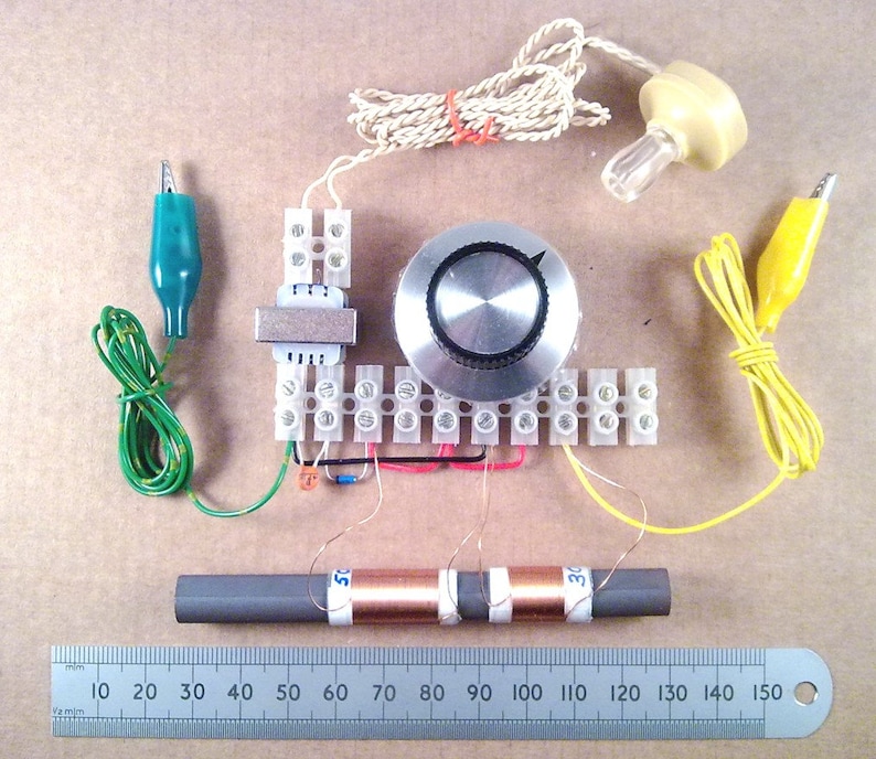 Portable Crystal Set Radio Kit of Electronic Parts Solderless Etsy