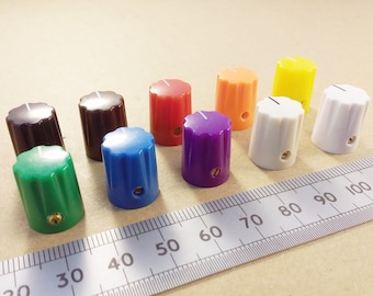 Control Knob for Quarter Inch Round or 6mm Splined Shafts 13mm 1900h