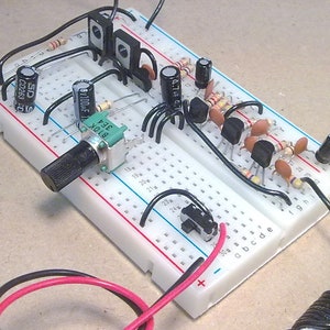 Six Transistor AM Radio Kit Of Parts Using Solderless Breadboard To Make MW Receiver with Fully Detailed Online Instructions, Etsy Listing: Volume Control.