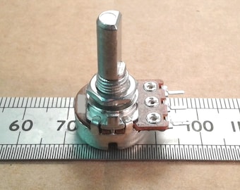 Potentiometer 16mm Flatted 6mm D Shaft Conductive Plastic Track Pot Bourns B BD