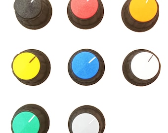 Control Knob 19mm Movable Pointer Cap for 0.25 Inch 6.3mm D Shaft K21 D635