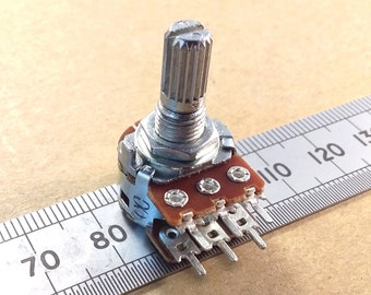 Stereo Balance Blend Track Center Detent T18 Splined Shaft Control Potentiometer MN BAL