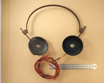 High Impedance Vintage Radio Headphones 4000 Ohms DC Resistance 12K Reactive