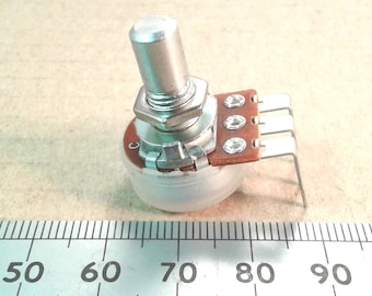 Reverse Logarithmic Potentiometer Vertical PCB Mount 6.3mm 0.25 Inch Round Shaft C VR63