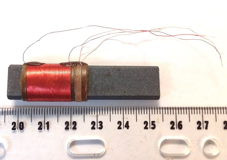 Flat Bar Ferrite Rod and MW AM Coil, 525uh Loopstick Antenna, 55 X 12 X