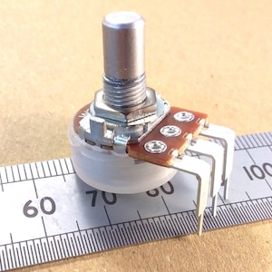 Equalizer Control Potentiometer Vertical Mount 6.35mm 0.25 Inch Round Shaft W20K W VR63