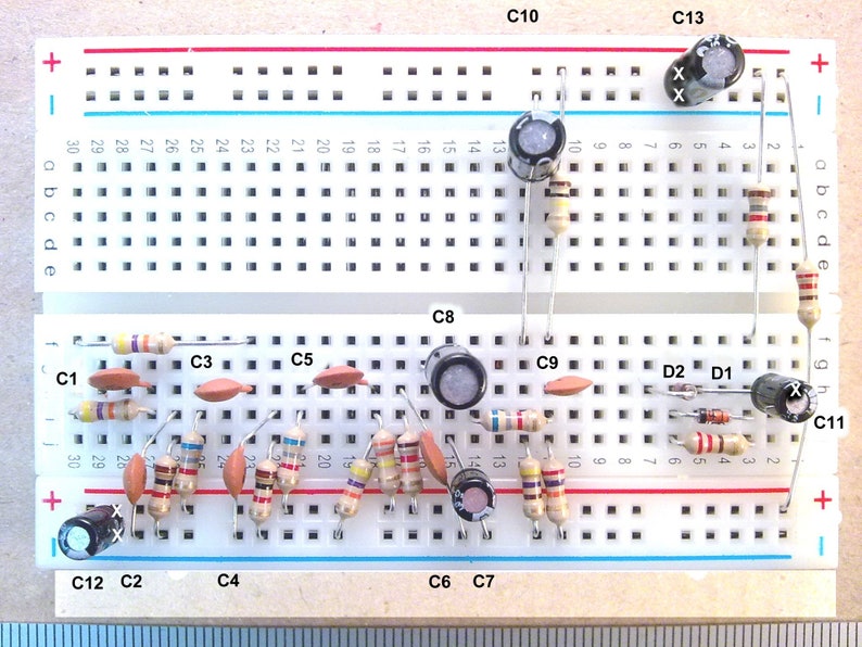 Six Transistor AM Radio Kit Of Parts Using Solderless Breadboard To Make MW Receiver with Fully Detailed Online Instructions, Etsy Listing: Part Build