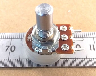 Potentiometer 6.3mm 0.25 Inch Round Shaft Pins 16mm Reverse Audio C RSP63