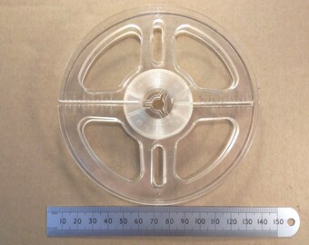 12.5cm 5 Inch Reel-to-Reel Recording Empty Take Up Tape Spool Unbranded Transparent Quartic Type