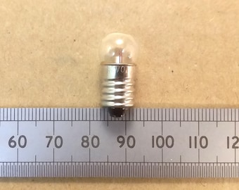 MES E10 Torch Light Bulb, Flashlight, Indicator Lamp Various Voltages and Currents