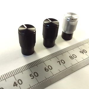 Narrow Body Aluminium Control Knob For 6mm T18 Splined or Flatted D Shaft