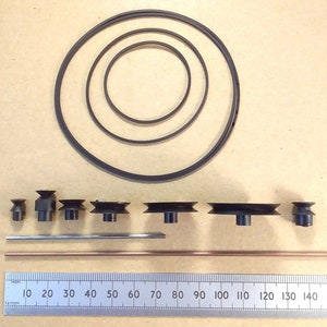 Kunststoff Modell Riemenscheibe Riemenscheibe 1,2 mm quadratischen Abschnitt oder 2 mm Stahlwelle Verschiedene