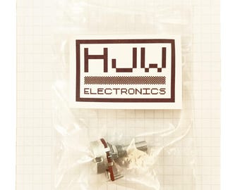 41 Rastpotentiometer B10K 17mm 6mm D-Schaft Multiple Click B D41P