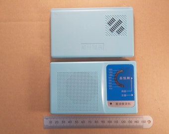 Empty Transistor Radio Kit Clip Together Light Blue Plastic Case Enclosures