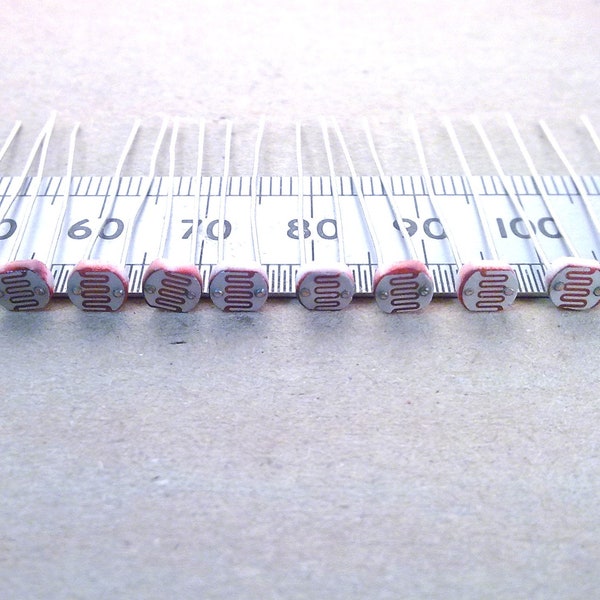 Light Dependant Resistors LDR Photoresistor CdS Cells, Light Detector Sensor, Pack of 1, 5, or 10