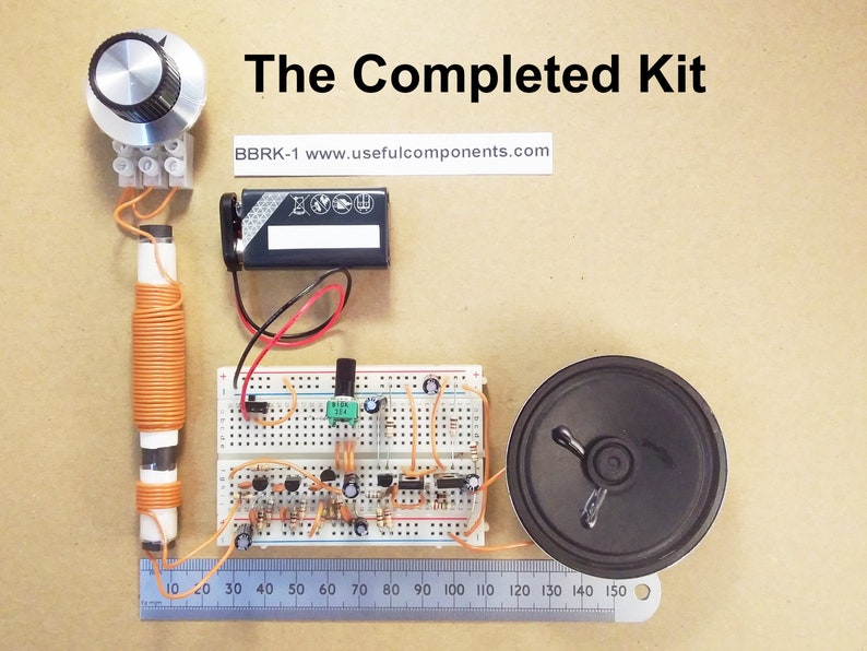 Radio Kit Six Transistor Using Solderless Breadboard AM MW Receiver with Fully Detailed Online Instructions image 4