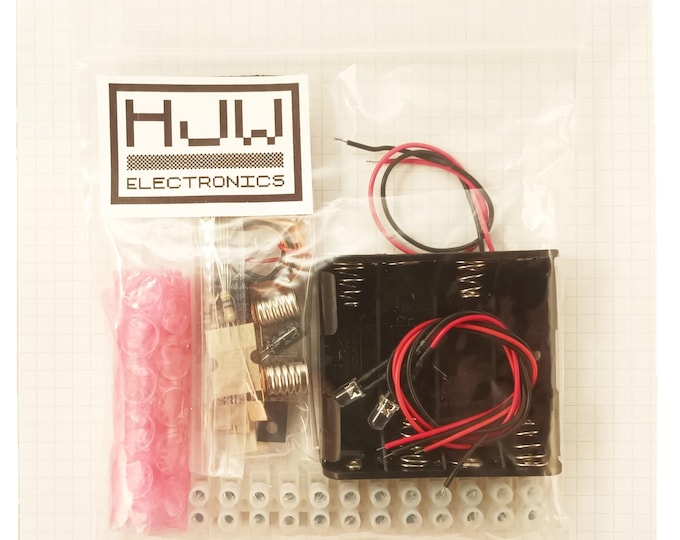 Featured listing image: Alternate Flashing Light Flip-Flop Terminal Strip Kit Of Electronic Parts