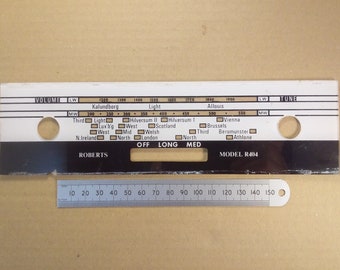 Radio Tuning Scale R404 Roberts Perspex Lucite 1