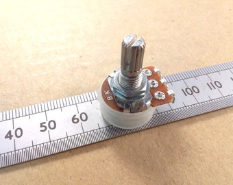Linear Potentiometer Splined Shaft Solder Lug Connection B T18SL