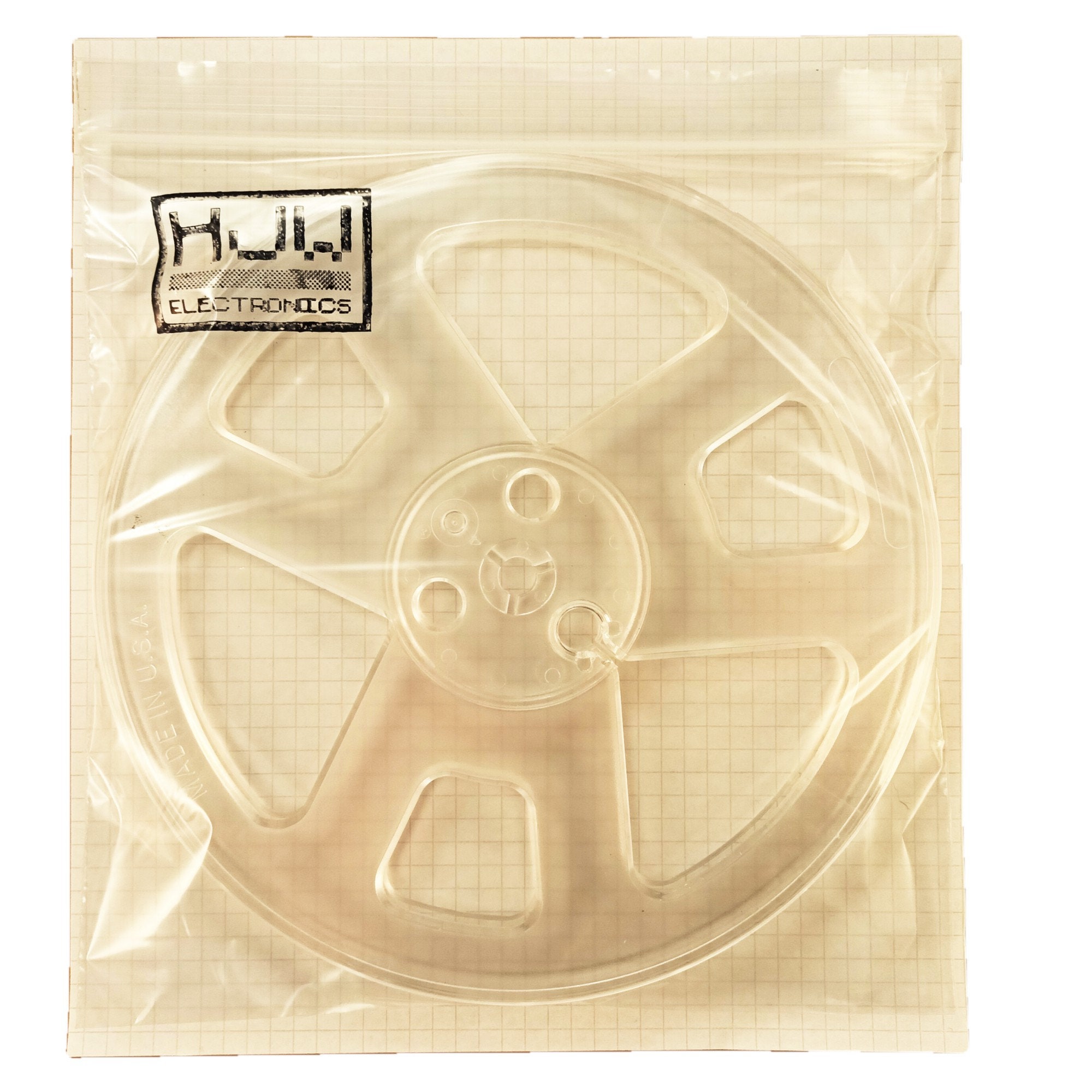 TINYSOME Metal Takeup Reel Opening Machine Parts 3 Hole 1/4 7 Inch Empty  Reel for Reel To Reel Tape Recorder 