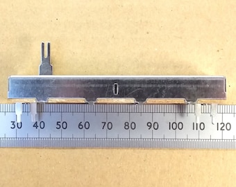 60mm Slider Travel Mono Fader Potentiometer Pot 88mm Length, Various Linear and Log