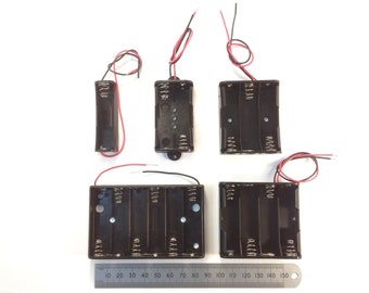 AA Battery Holder With Wires For 1, 2, 3, 4, or 6 UM-3 Batteries