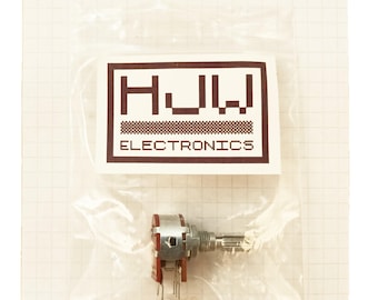 Switched Volume Potentiometer Single Mono 16mm Splined Audio Log A SW