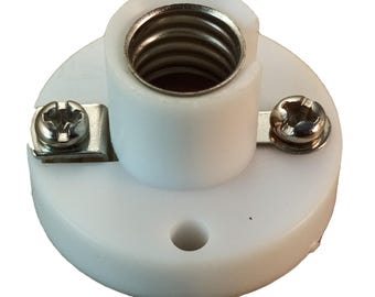 MES Bulb Holder E10 Batten Mounting Lamp Holder White