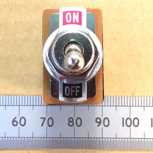 Mains Power Toggle Switch DPDT 250V 1.5A With On Off Plate