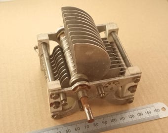 200pF High Voltage Air Spaced Variable Capacitor For Mag Loop TX or ATU, Air Ministry