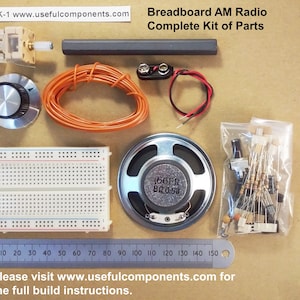 Radio Kit Six Transistor Using Solderless Breadboard AM MW Receiver with Fully Detailed Online Instructions image 3