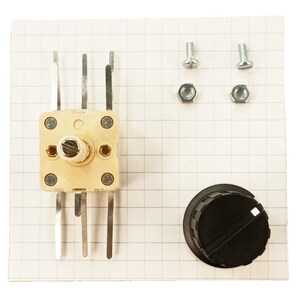 Variabler Kondensator 4 Fach AM FM 266pF & 20pF X2 mit Knopf und Schrauben 500pF insgesamt