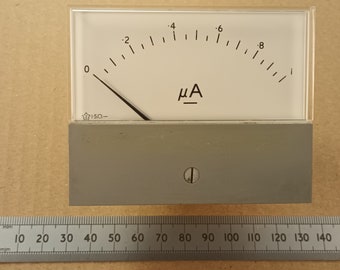 100uA D.C. Moving Coil Meter With 1uA Scale 90mm Width