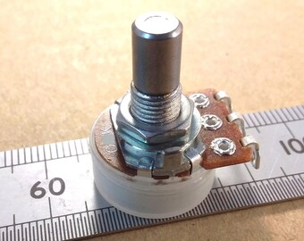 Potentiometer 6mm Round Shaft Reverse Log Solder Lug C RSL60