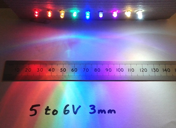 Semaforo Led LED Amber 3mm Ultra Luminosi - Confezione Da 10 Pezzi, Venditore UK, Nuovo, Per Progetti Elettronici Resistor Calculator - Foto 5