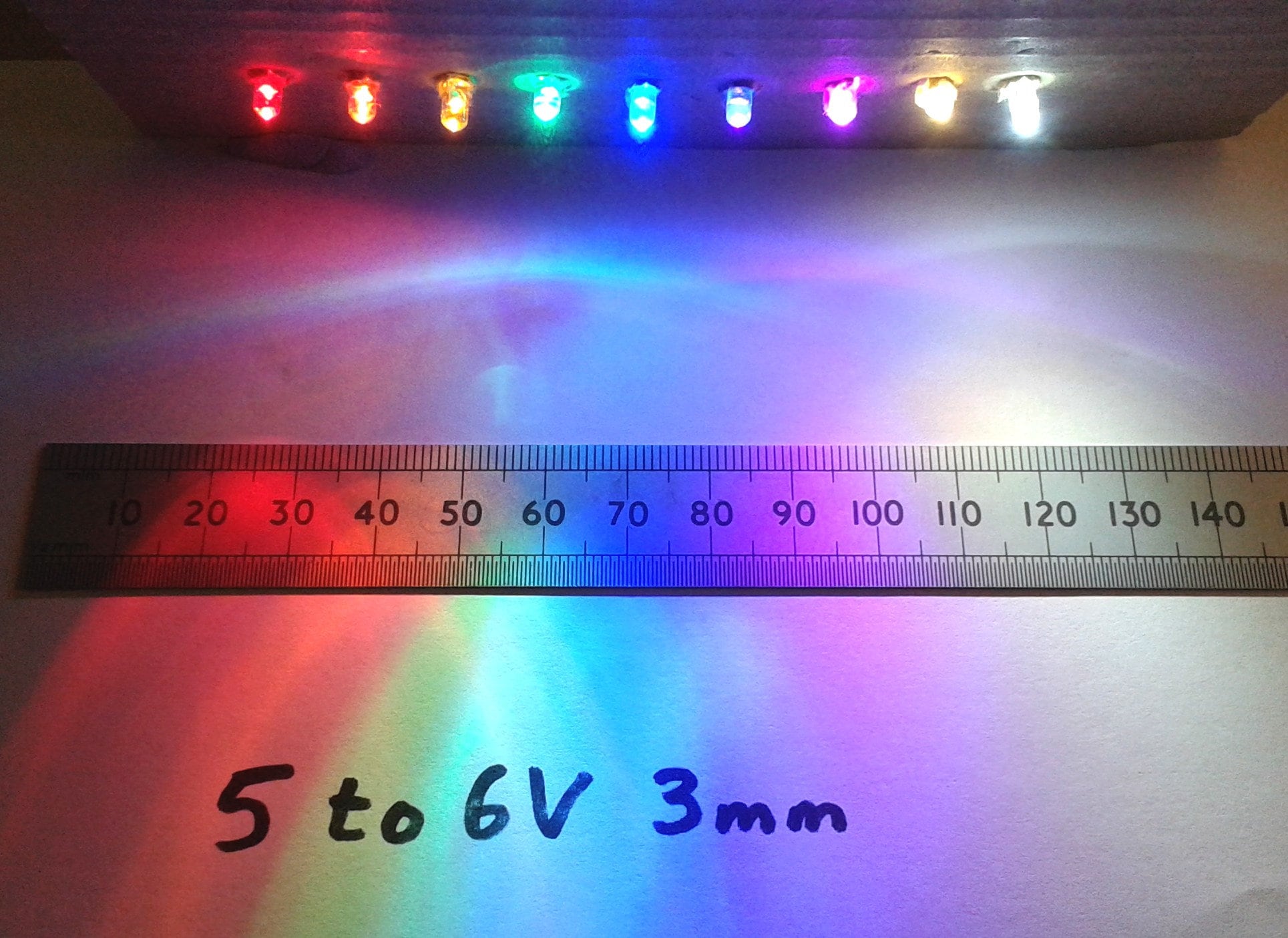 hun er dybtgående Reception LED 5V to 6 Volt Pre-wired 3mm Diameter Clear High Brightness - Etsy