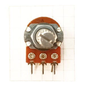 Switched Volume Potentiometer Single Mono 16mm Splined Audio Log Pot A SW