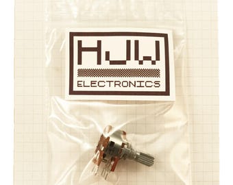 Dual Centre Click Potentiometer Stereo With Center Click Detent Linear Track Splined Shaft DD